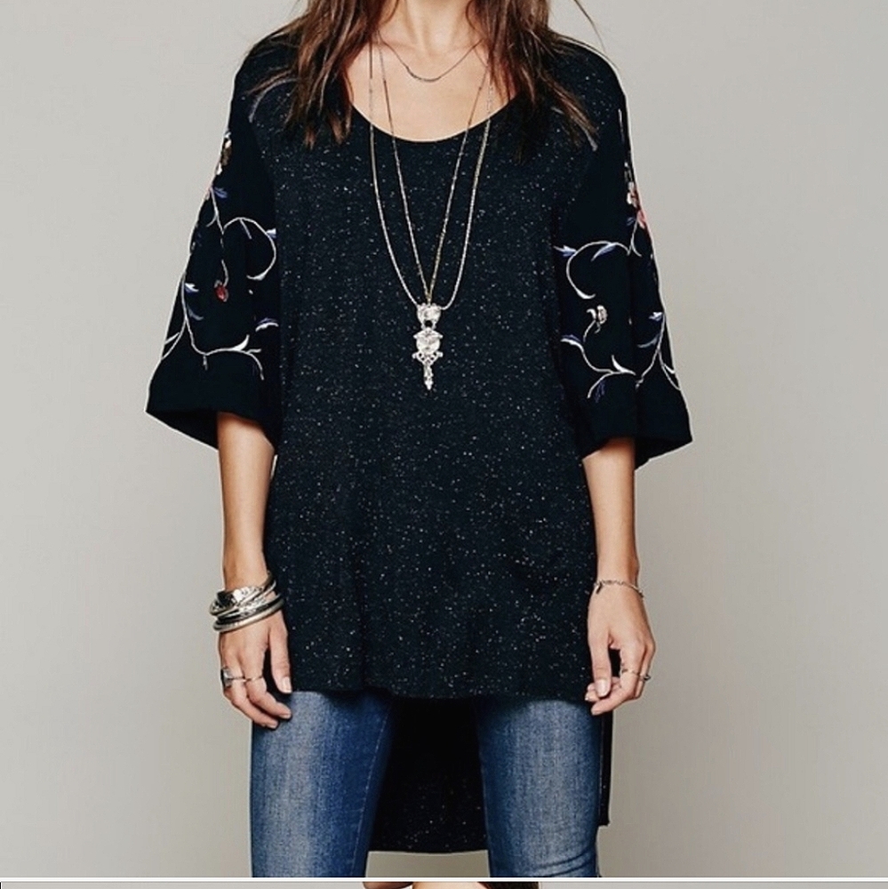 Beautiful free people embroidered mini dress